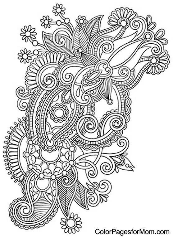 Paisley Printable Coloring Pages
 Paisly Free Coloring Pages