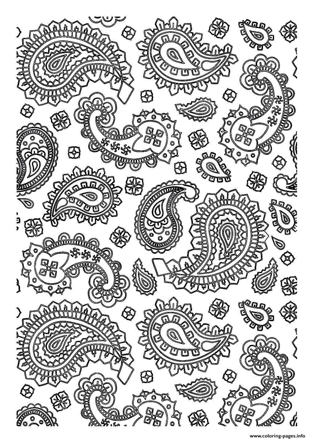 Paisley Printable Coloring Pages
 Printable Paisley Coloring Pages Coloring Home