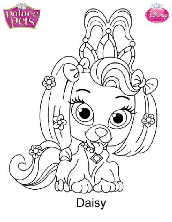 Palace Pets Coloring Pages
 Kids n fun