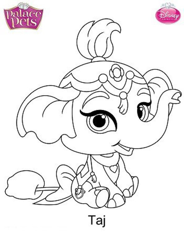 Palace Pets Coloring Pages
 Kids n fun