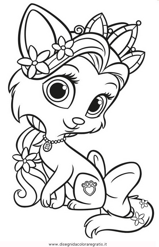 Palace Pets Coloring Pages
 Princess Palace Pets Coloring Pages Sketch Coloring Page