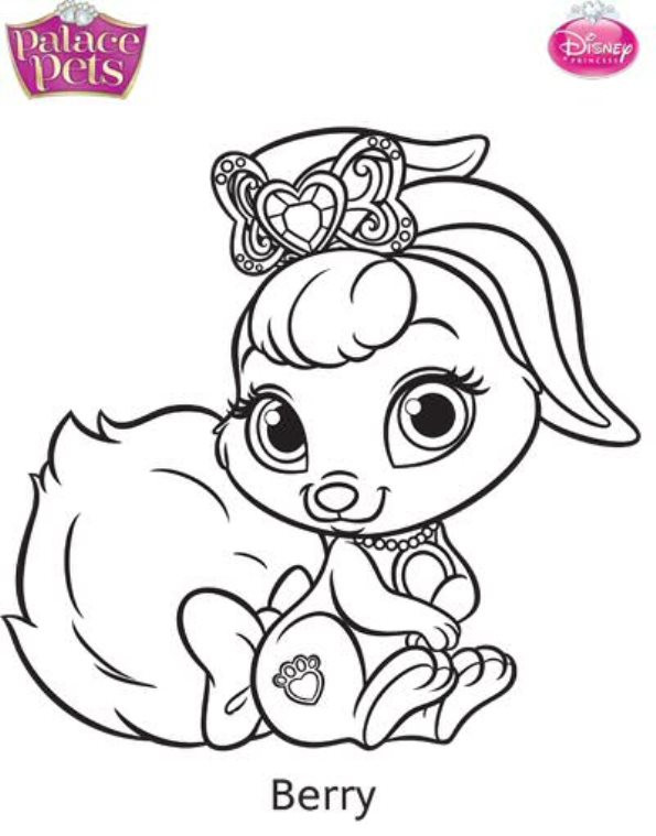 Palace Pets Coloring Pages
 Kids n fun