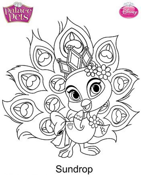 Palace Pets Coloring Pages
 Kids n fun