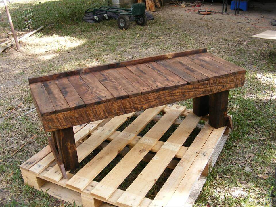Best ideas about Pallet Bench DIY
. Save or Pin Pallet Benches and Dining Table Set Now.