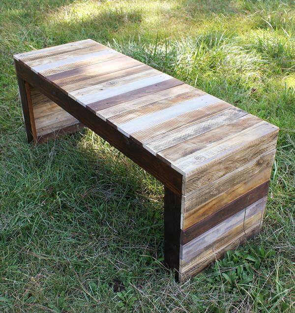 Best ideas about Pallet Bench DIY
. Save or Pin Recycled Pallet Wood Table or Bench Now.