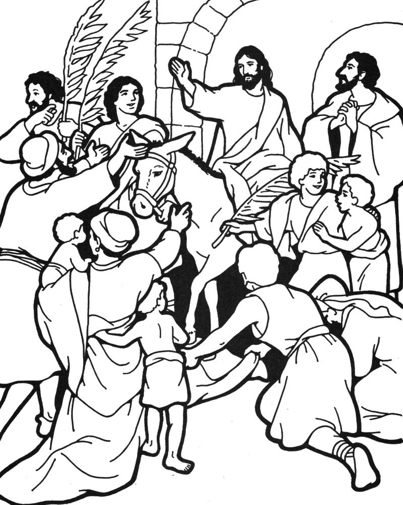 Palm Sunday Coloring Pages Free
 “Trust God”