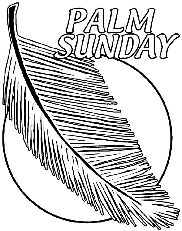 Palm Sunday Coloring Pages Free
 Palm Sunday Coloring Page