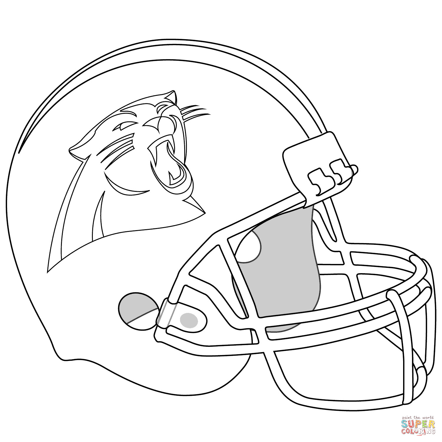 Panthers Coloring Pages
 Carolina Panthers Coloring Page AZ Coloring Pages