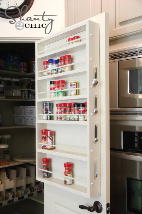 Best ideas about Pantry Door Storage
. Save or Pin Pantry Ideas DIY Door Spice Rack Shanty 2 Chic Now.