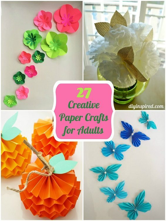 Paper Craft Ideas For Adults
 27 Creative Paper Crafts for Adults DIY Inspired