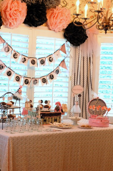 Parisian Birthday Party Decorations
 PARTY ON A BUDGET A Pink Parisan Patisserie Birthday for
