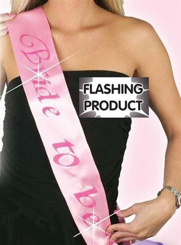 Party City Birthday Sashes
 Hen Party Flashing Sash Bride To Be