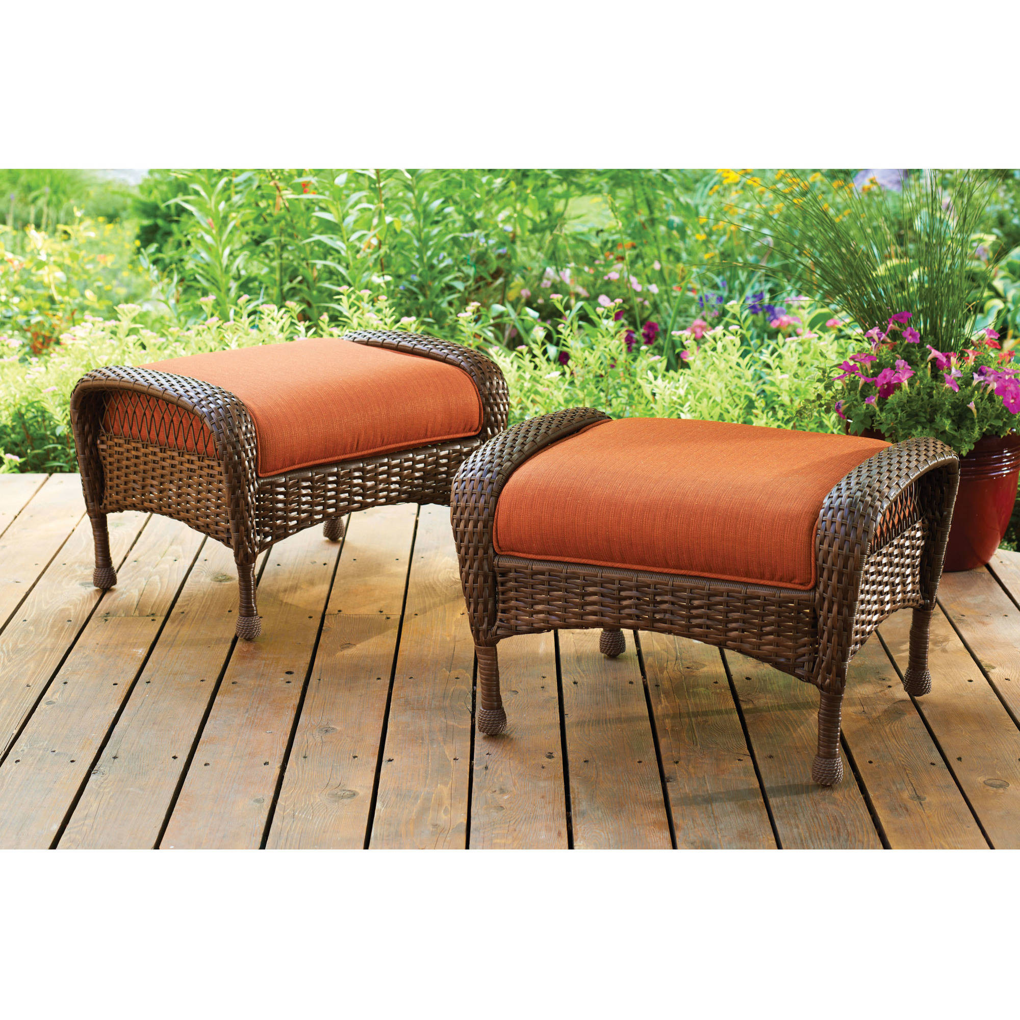 Best ideas about Patio Chairs Walmart
. Save or Pin Better Homes And Gardens Azalea Ridge Ottomans Set Now.