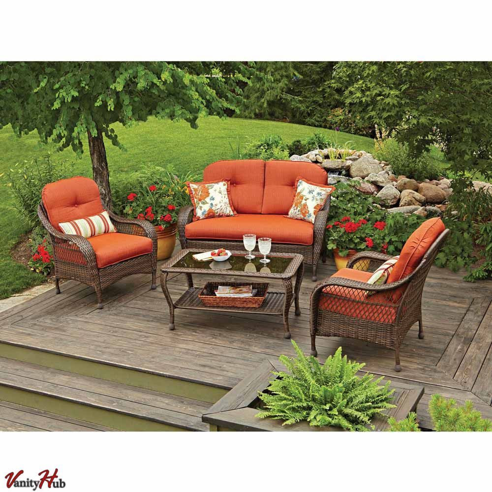 Best ideas about Patio Furniture Set
. Save or Pin 4 Pc Patio Deck Outdoor Resin Wicker Chair Sofa Sectional Now.