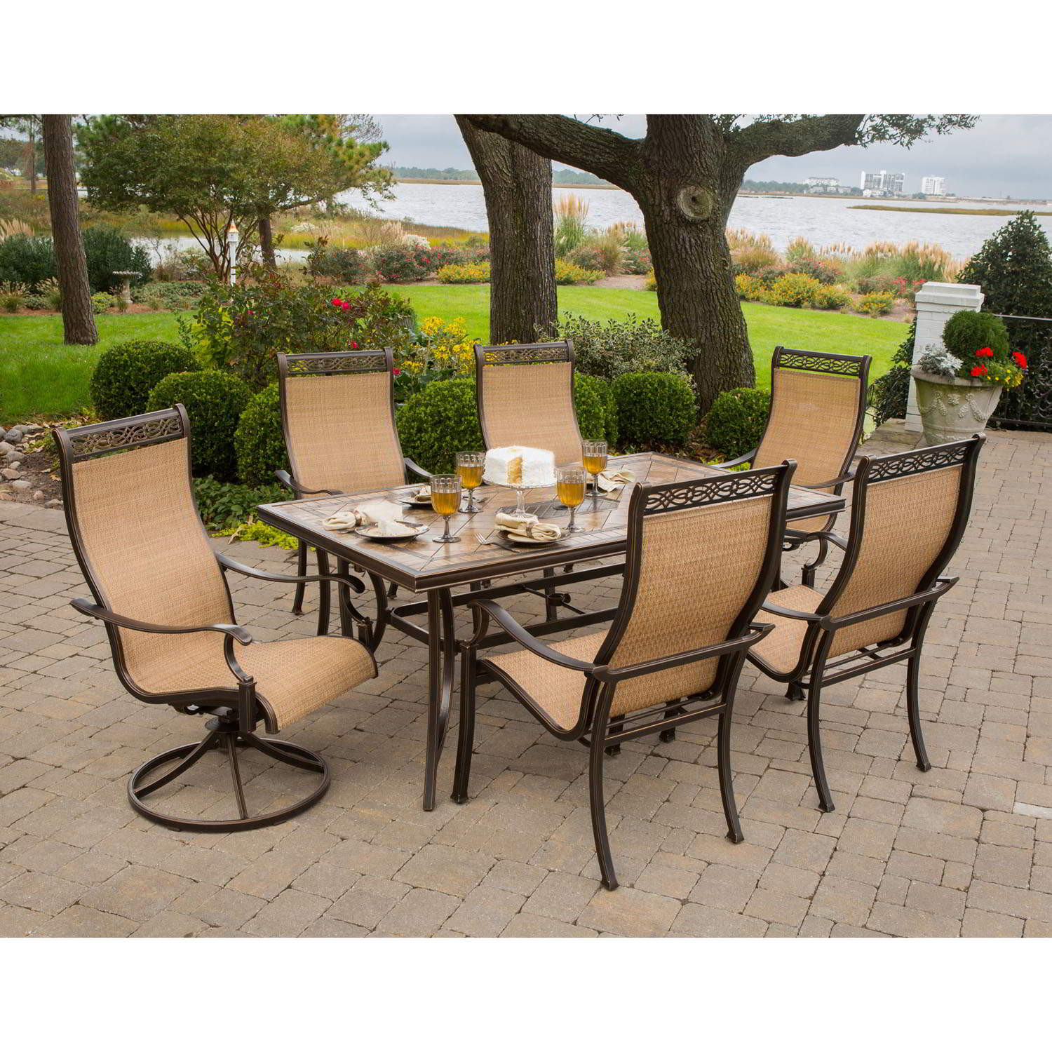 Best ideas about Patio Furniture Set
. Save or Pin Monaco 7 Piece Dining Set MONACO7PCSW Now.