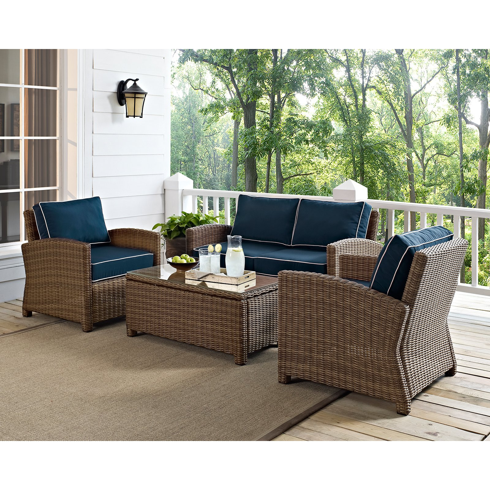 Best ideas about Patio Furniture Set
. Save or Pin Crosley Bradenton 4 Piece Outdoor Wicker Conversation Set Now.