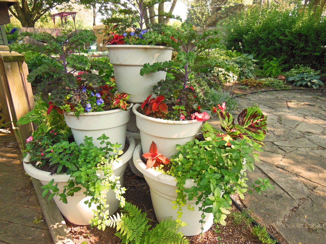 Best ideas about Patio Vegetable Garden Ideas
. Save or Pin Container Garden Tower Pyramid How To Build It Shawna Now.