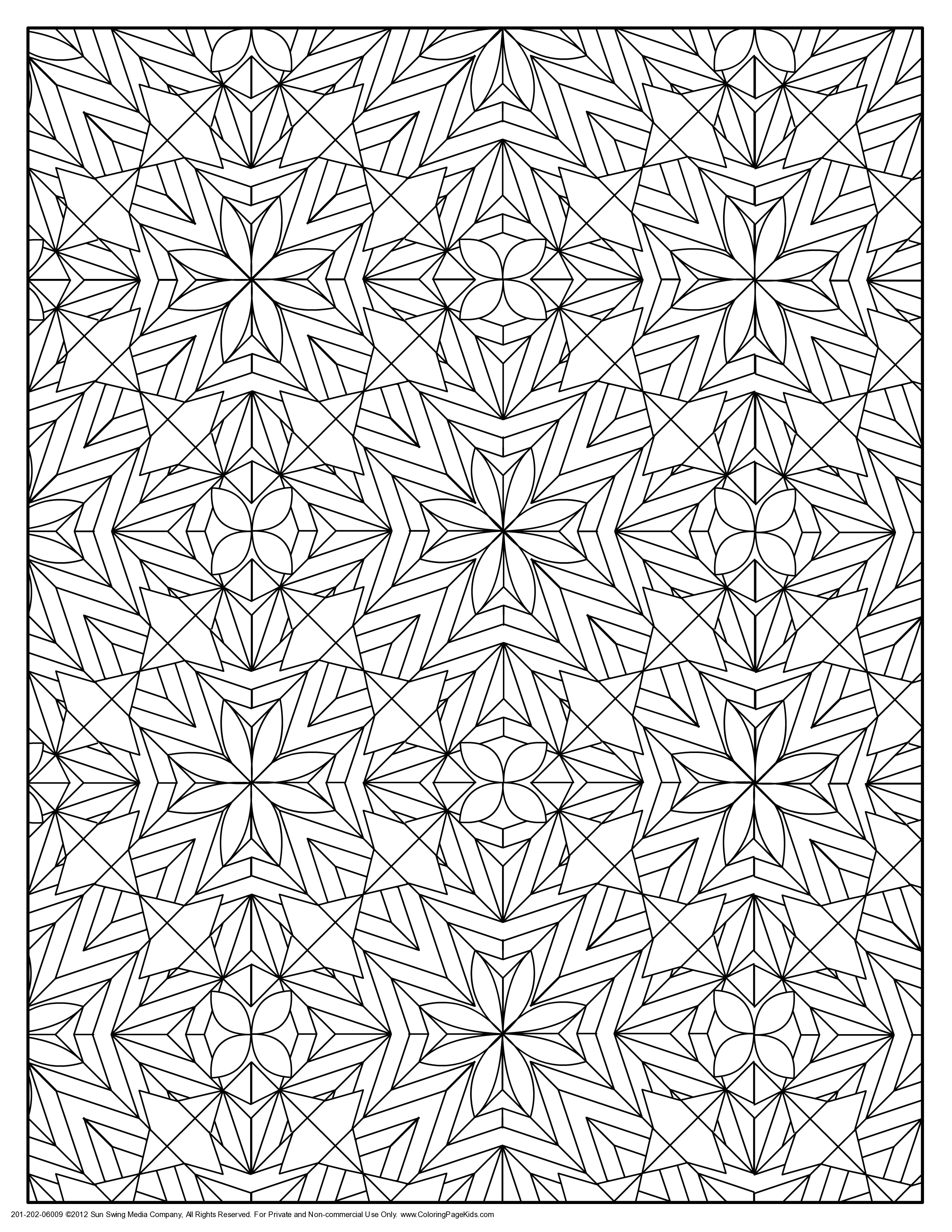 Pattern Coloring Pages For Adults
 Free Coloring Pages 3d Designs Bestofcoloring