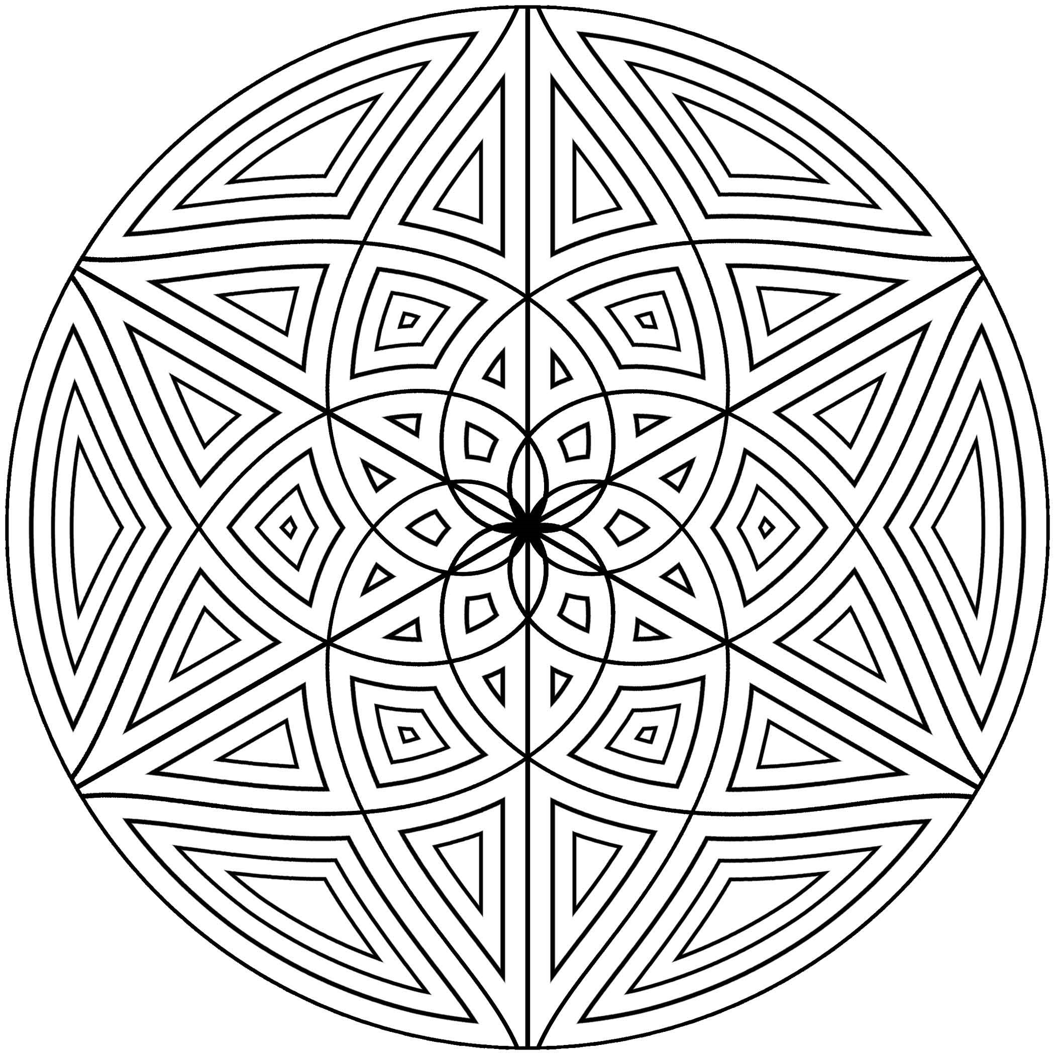 Pattern Coloring Pages For Adults
 Free Printable Geometric Coloring Pages for Adults