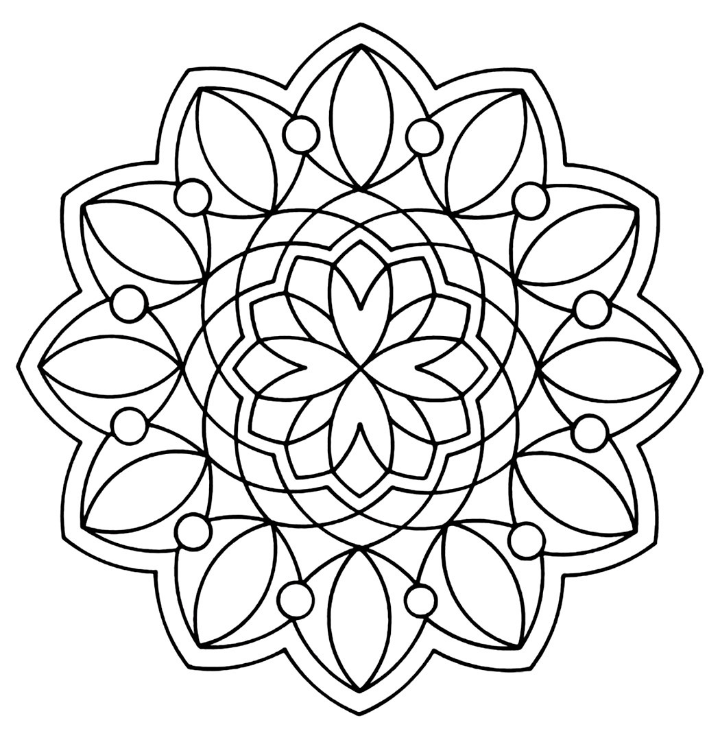 Pattern Coloring Pages For Adults
 Free Printable Geometric Coloring Pages For Kids