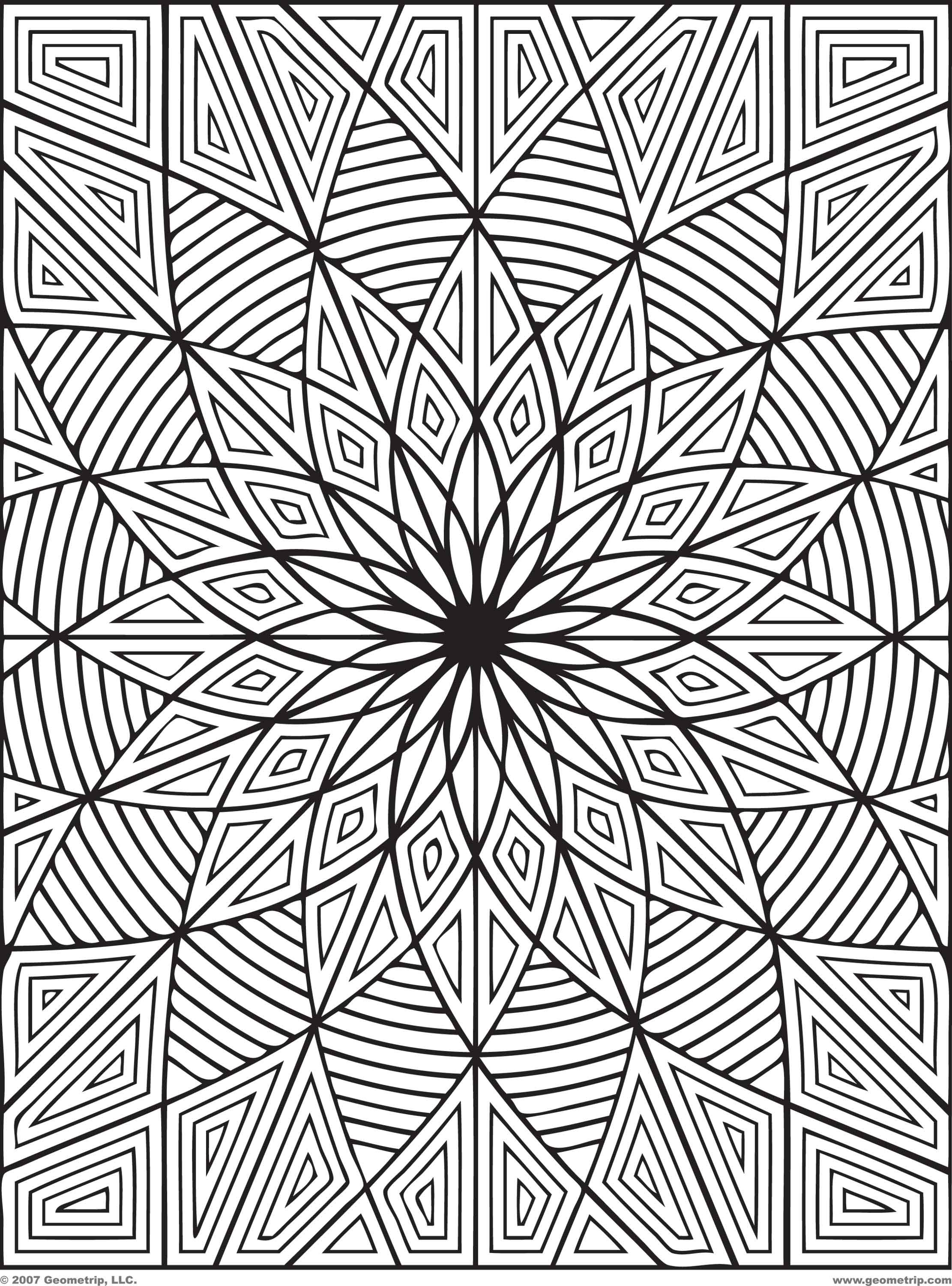 Pattern Coloring Pages For Adults
 Geometric Design Coloring Pages Bestofcoloring