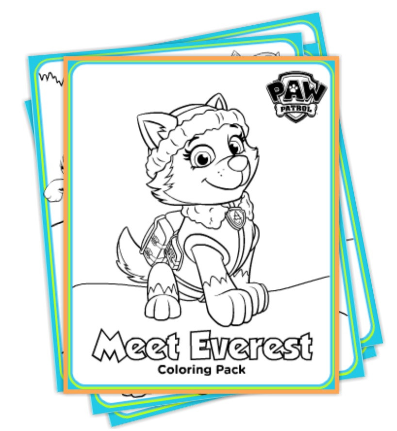 Paw Patrol Coloring Pages Everest
 Paw Patrol Everest Coloring Pages "Deal"icious Mom