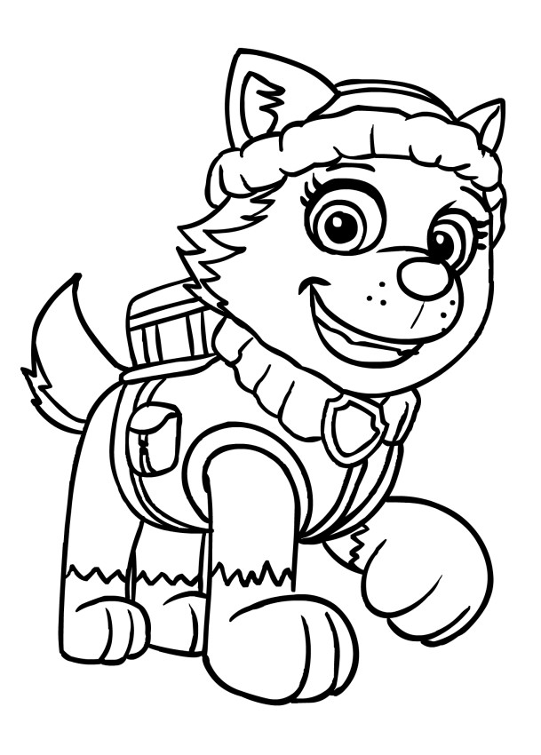 Paw Patrol Coloring Pages Everest
 Paw Patrol Everest Free Coloring Pages