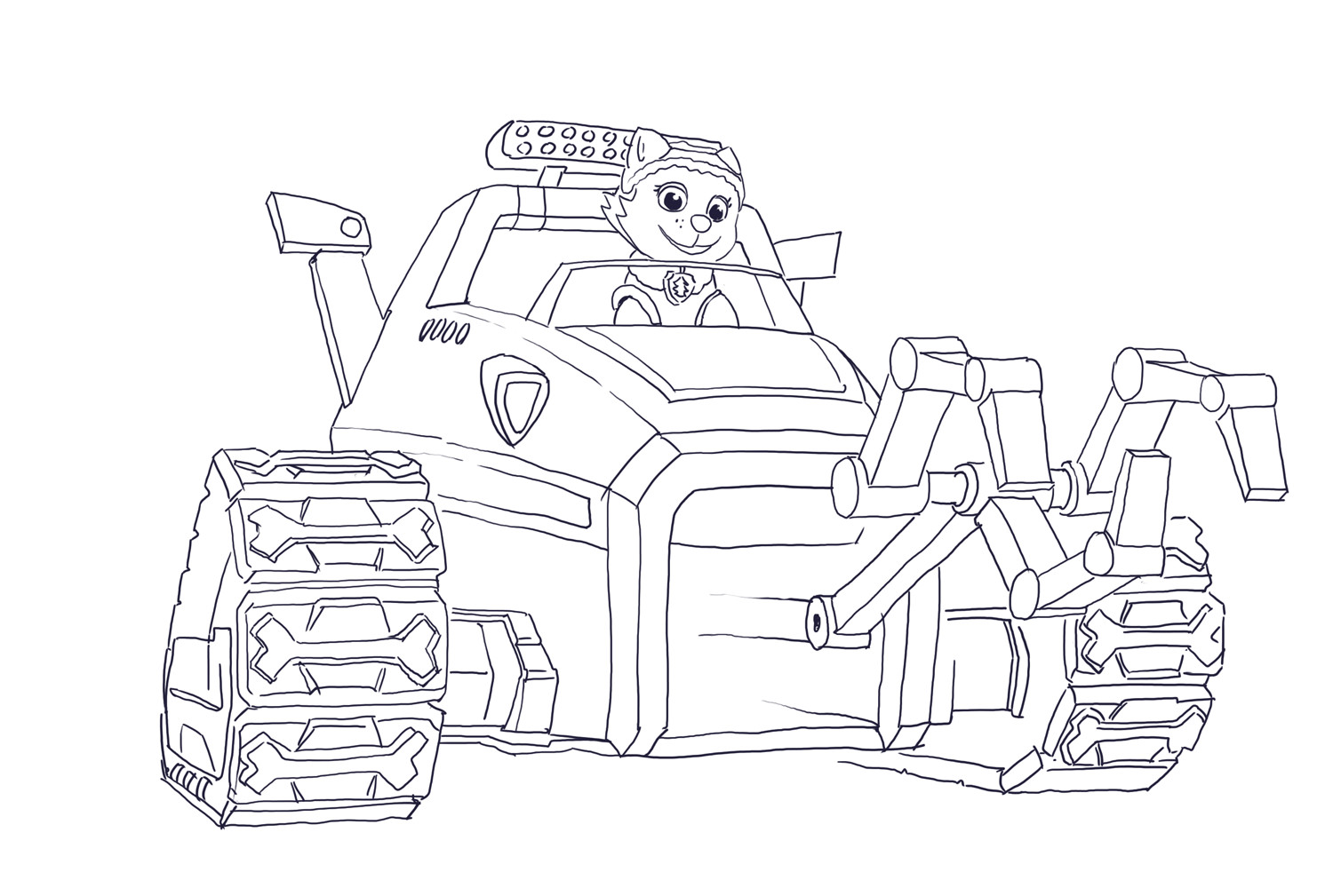 Paw Patrol Coloring Pages Everest
 Image Everest car PAW Patrol Wiki