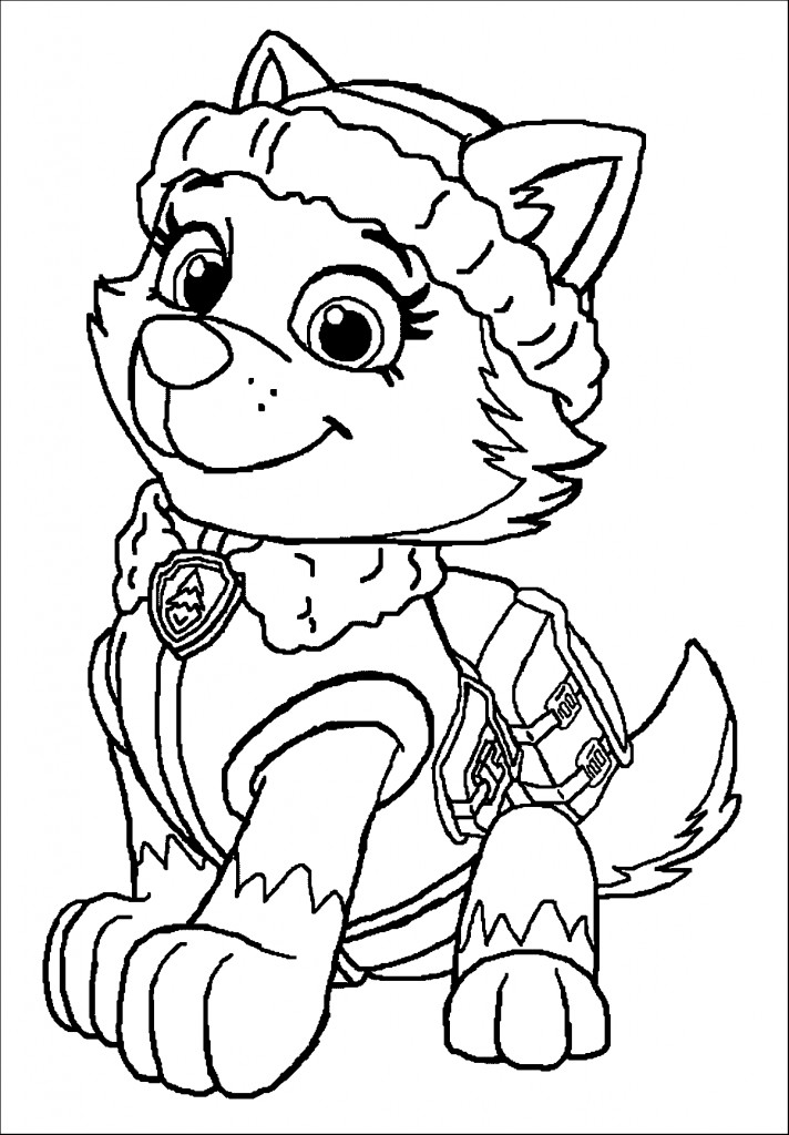 Paw Patrol Coloring Pages Everest
 Paw Patrol Coloring Pages Best Coloring Pages For Kids