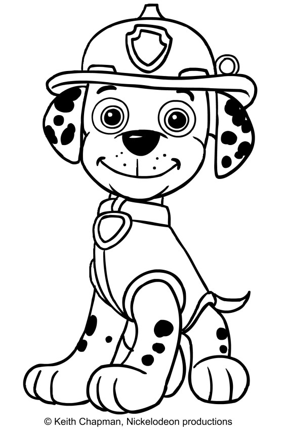 Paw Patrol Coloring Pages Marshall
 Paw Patrol Marshall Coloring Coloring Pages