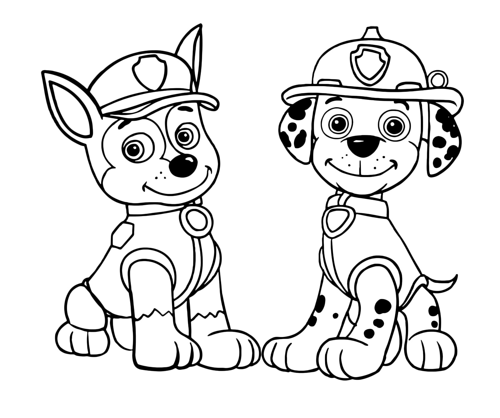 Paw Patrol Coloring Pages Marshall
 Marshall Paw Patrol Coloring Pages Sketch Coloring Page