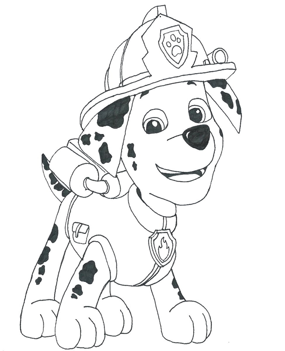 Paw Patrol Coloring Pages Marshall
 Marshall Paw Patrol Free Colouring Pages