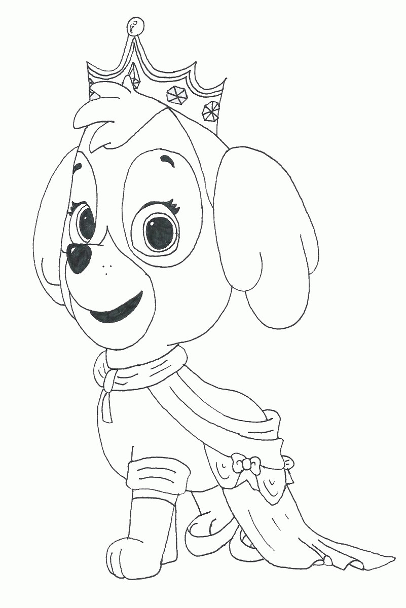 Paw Patrol Printable Coloring Sheets
 Paw Patrol Coloring Pages Skye Coloring Home