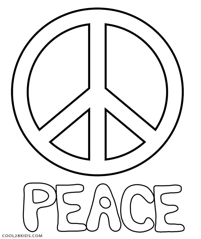 Peace Coloring Pages For Kids
 coloring pages of peace signs