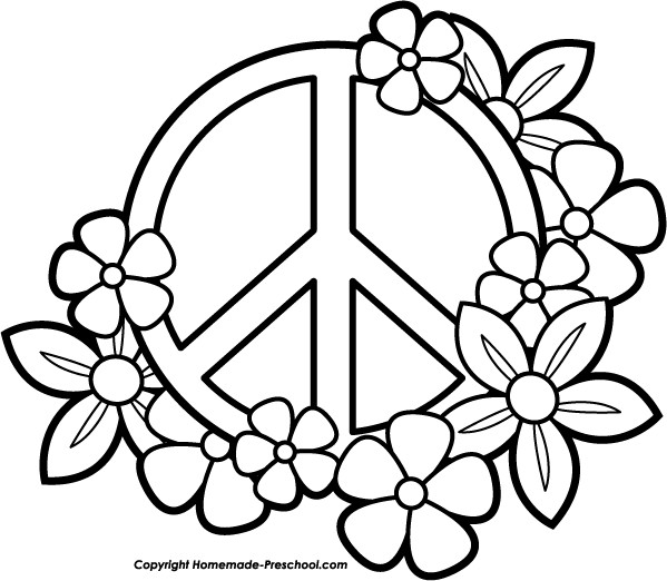 Peace Sign Coloring Pages For Adults
 Printable Coloring Pages Peace Hearts