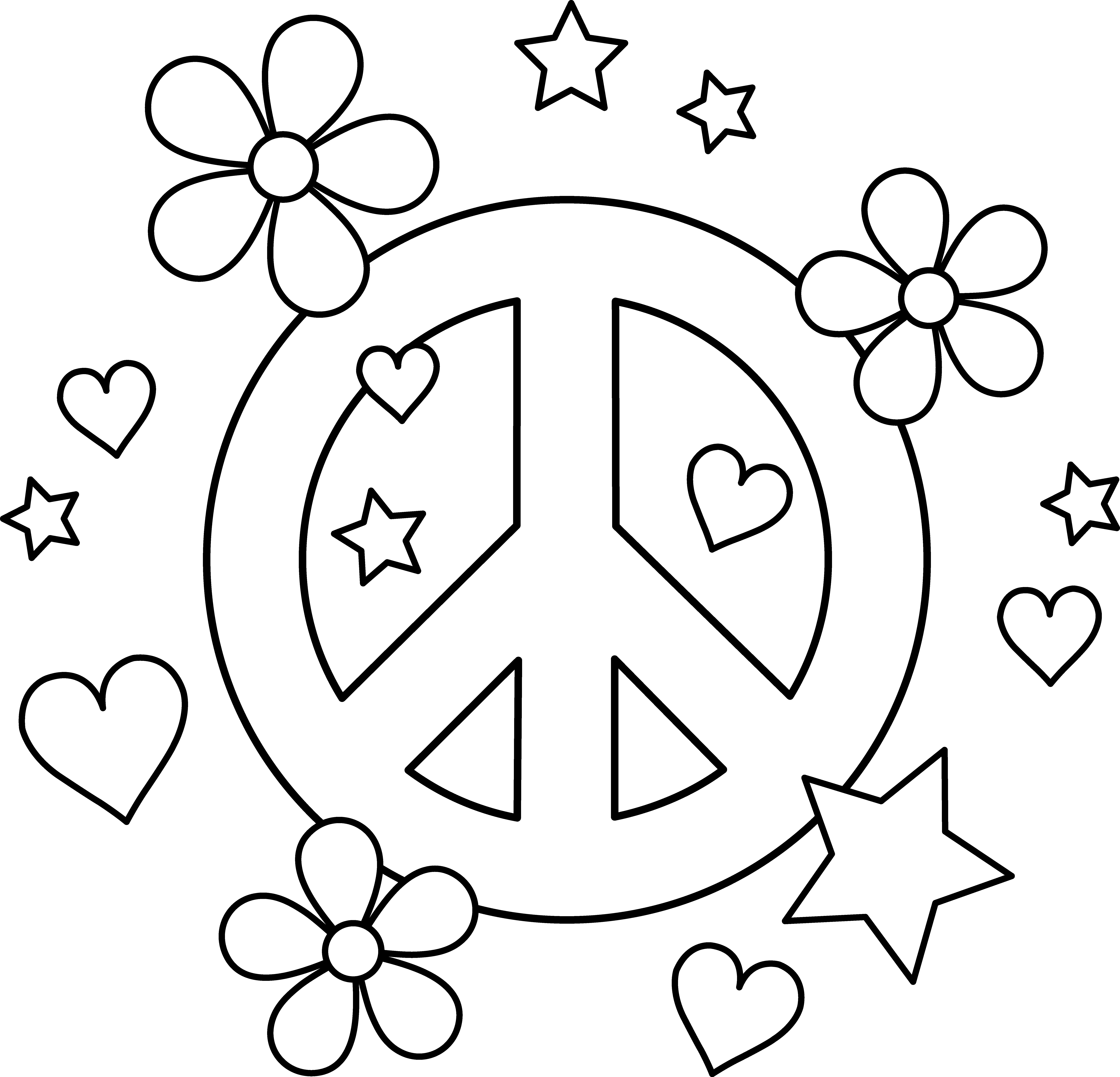 Peace Sign Coloring Pages For Adults
 7 Best of Peace And Love Coloring Pages Printable