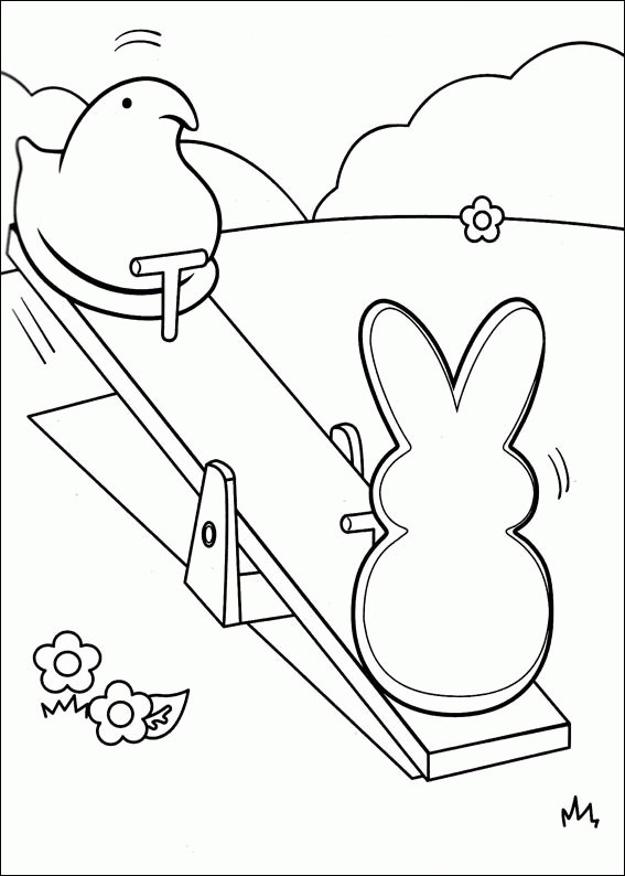 Peeps Coloring Pages
 Marshmallows Sticks Coloring Pages Coloring Pages