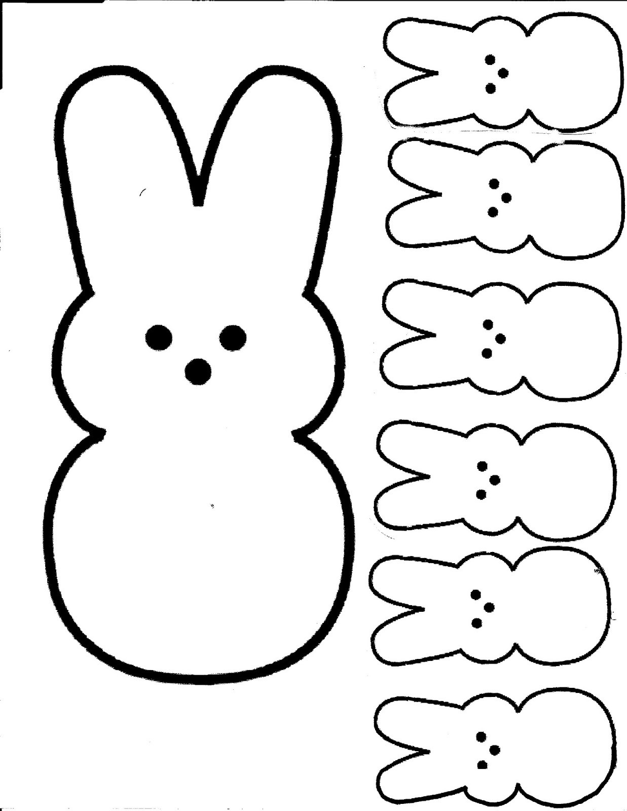 Peeps Coloring Pages
 Nanny s Nonsense Easter peeps printable