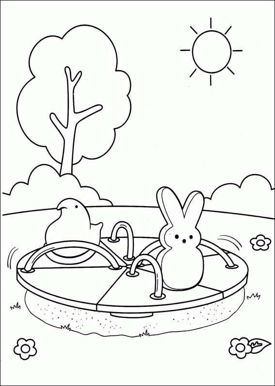 Peeps Coloring Pages
 Peep Free Coloring Pages