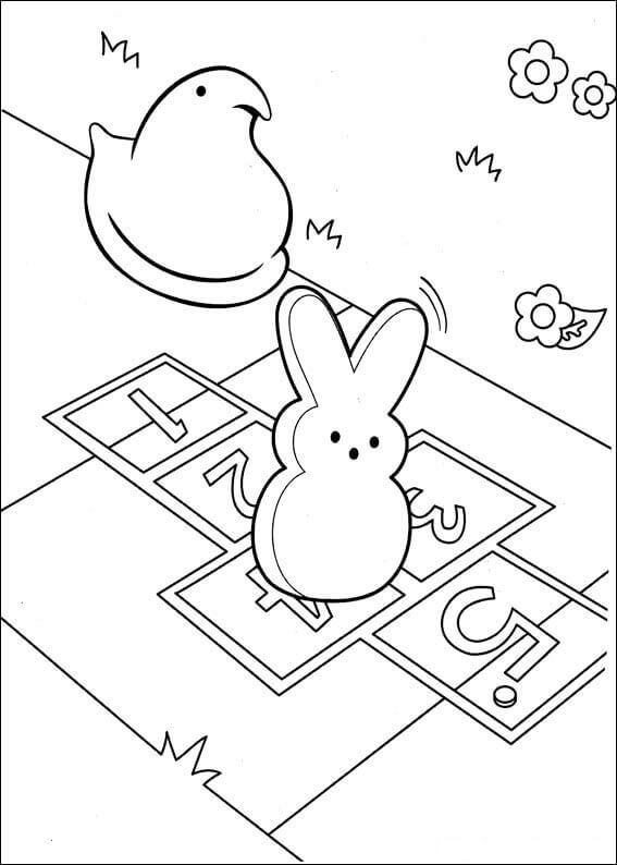 Peeps Coloring Pages
 Free Printable Peeps Coloring Pages