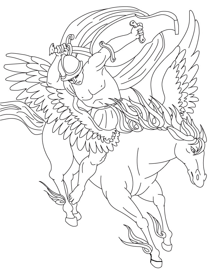 Pegasus Coloring Pages
 Free Printable Pegasus Coloring Pages For Kids