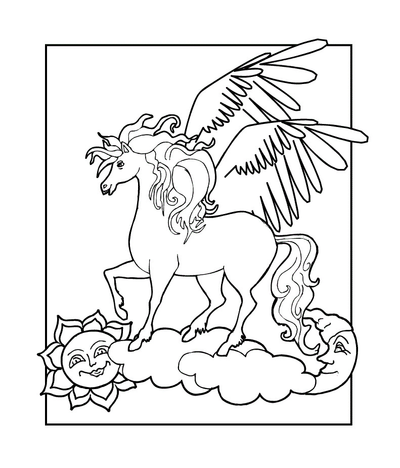 Pegasus Coloring Pages
 Free Printable Pegasus Coloring Pages For Kids