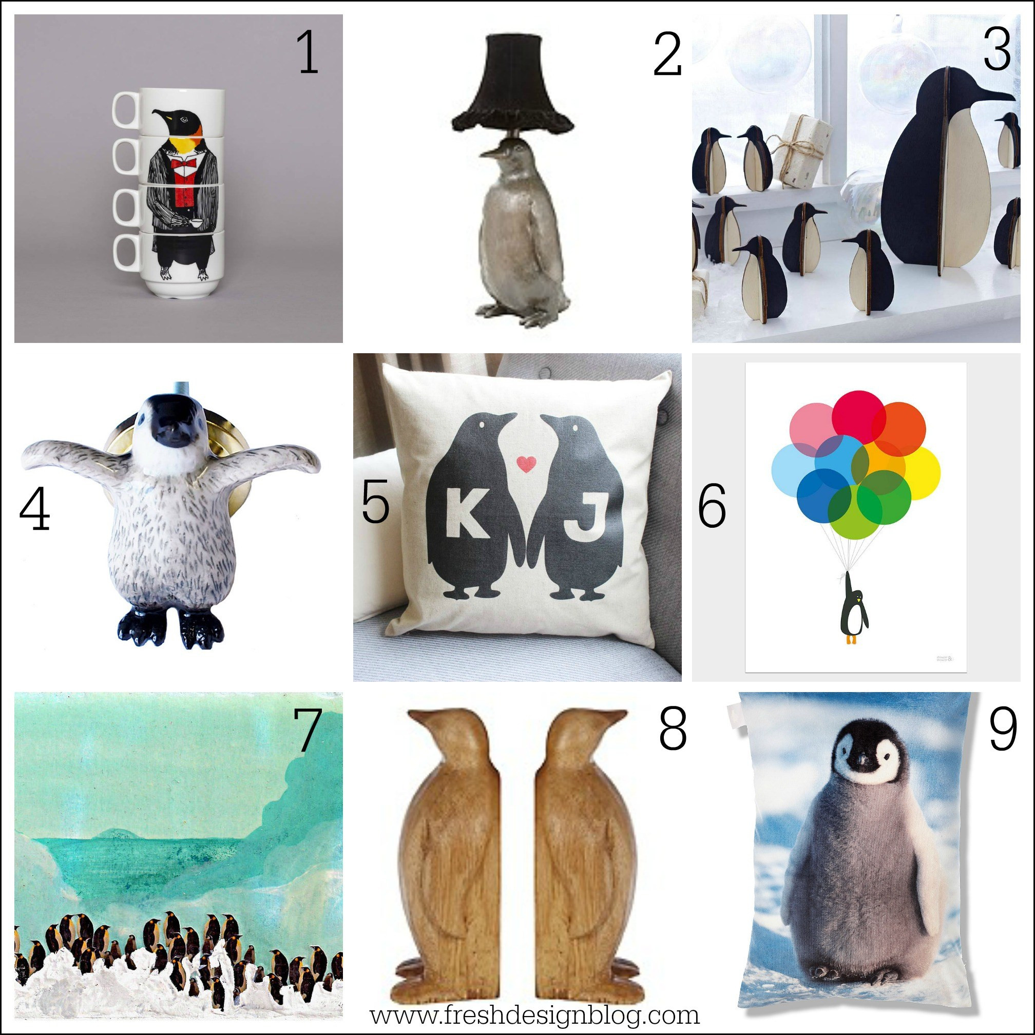 Penguins Gift Ideas
 Fresh Design Finds Penguin inspired homeware and