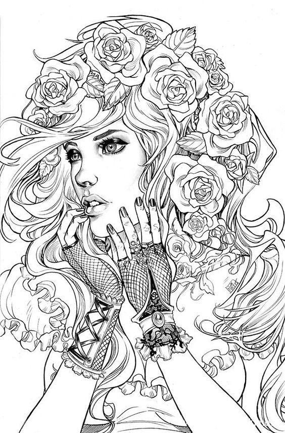 People Coloring Pages For Adults
 14 Coloriages Adultes pour s évader