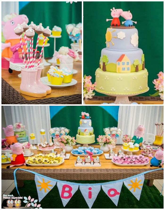 Best ideas about Peppa Pig Birthday Decorations
. Save or Pin Kara s Party Ideas Peppa Pig Themed Birthday Party Now.