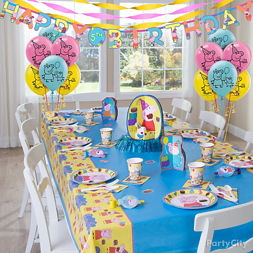 Best ideas about Peppa Pig Birthday Decorations
. Save or Pin Peppa Pig Party Table Idea Party City Now.