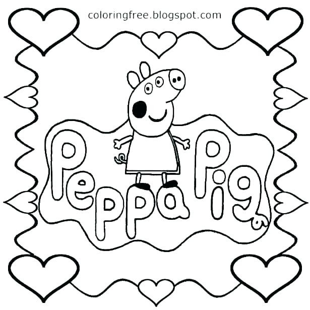 Peppa Pig Coloring Pages Pdf
 Peppa Pig Printable Coloring Pages Pig Printable Coloring