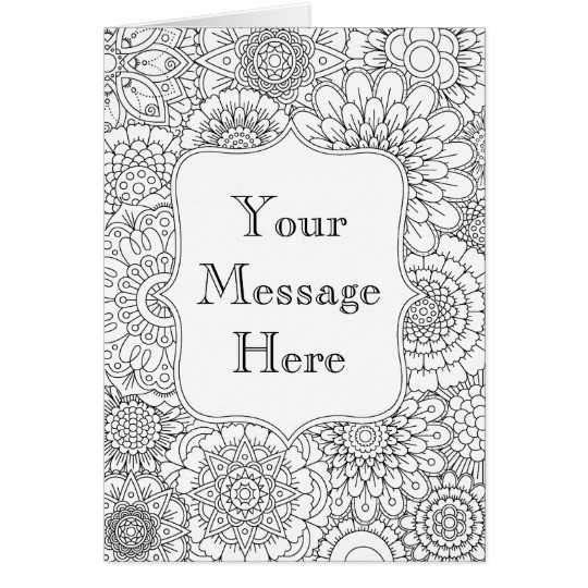 Personalized Adult Coloring Books
 Adult Coloring Book Personalized Greeting Card