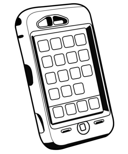 Phone Coloring Pages
 Cell Phones Coloring Pages Colouring for Kids