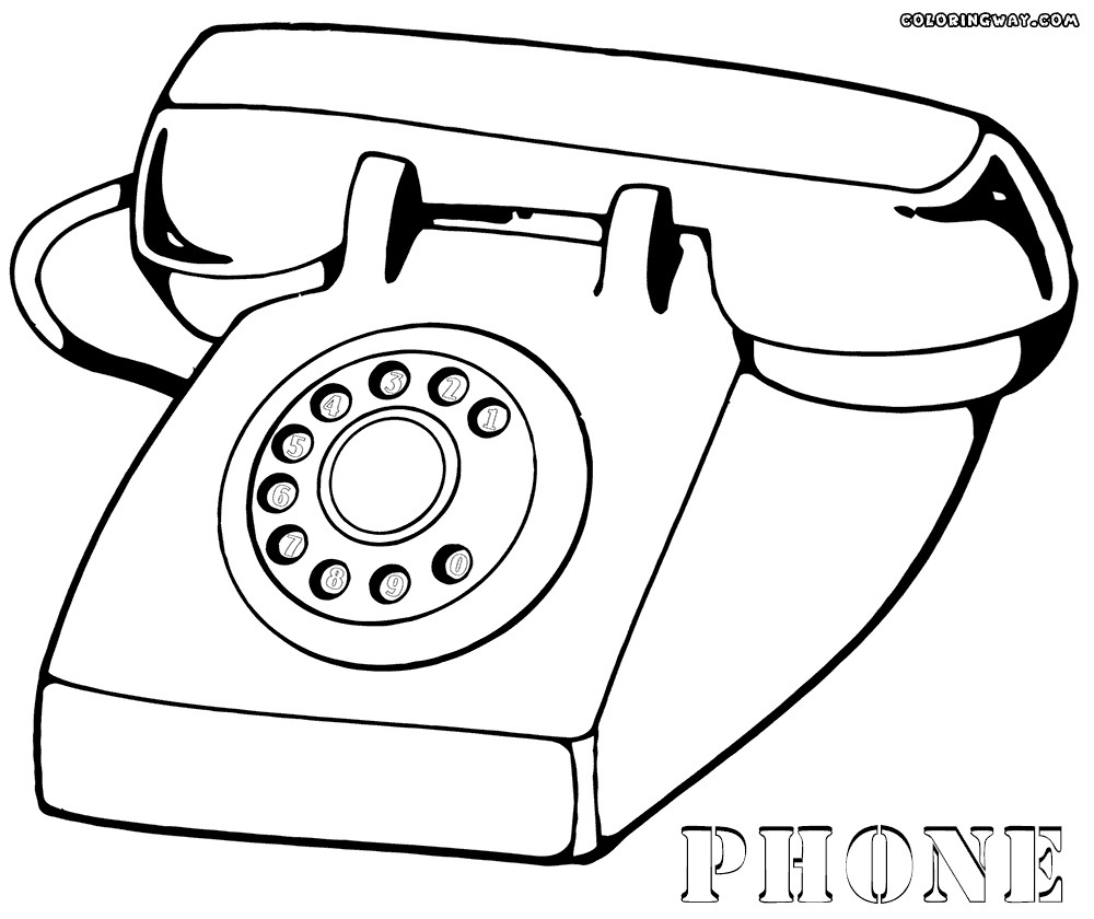 Phone Coloring Pages
 Phone coloring pages